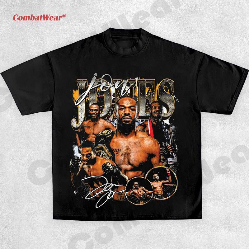 JON JONES TEE,Boxing T-shirt, Fighter Tee, Boxer Shirt, Sports Shirt, Vintage Boxing Tee, Graphic Boxing Champ T-Shirt Hoodie Sweatshirts