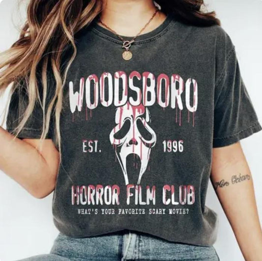 Wood Horror Scary Halloween Shirt, Spooky Season Shirt, Scream Ghost Shirt Vintage Halloween Tshirt, Horror Movie Shirt, Scream Scary Shirts, Horror M