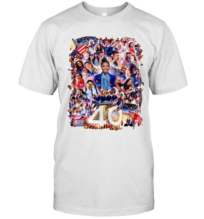Congratulations To Team USA 40 Gold Medals Tee