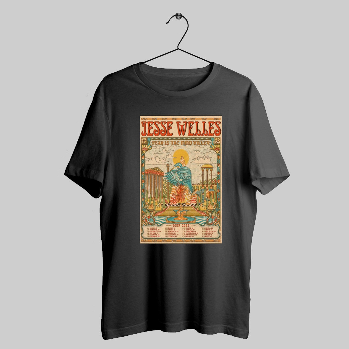 Poster Jesse Welles Fear Is The Mind Killer Tour 2025 T Shirt Sweatshirt