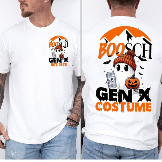 Gen X Halloween Costume T-shirt: Custom Year 1973, FAFO Two Side, Raised On Hose Water Funny Shirt
