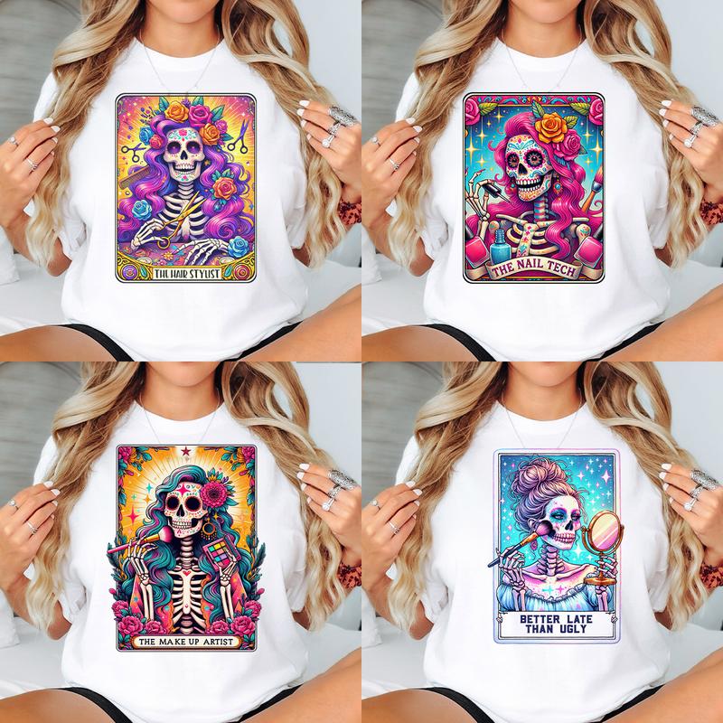 Tarot Card T-Shirts Beauty Industry  - Print is Sublimation, Unisex T-Shirt, Funny Tee, Funny Apparel, Gift Idea, Relaxed Fit, Casual Apparel, Cute To