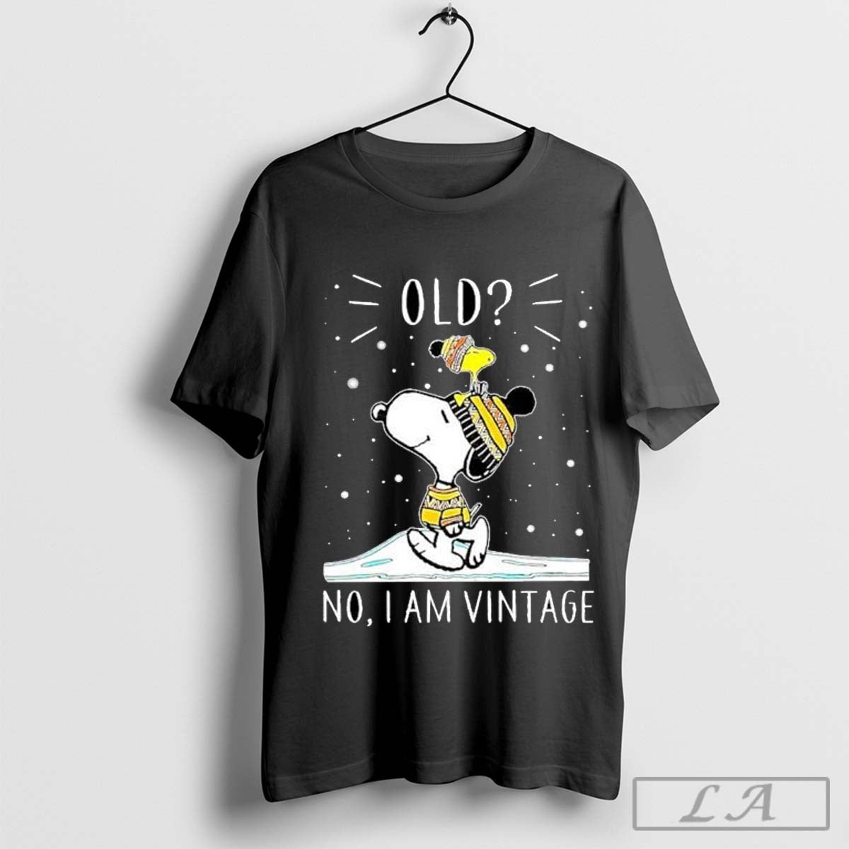 Snoopy and Woodstock old no I am vintage Christmas 2024 shirt