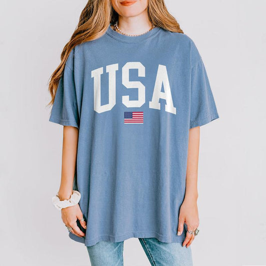 USA Flag Shirt, 4th of July Shirt, Big USA Tshirt, USA Comfort Shirt, USA Flag Comfort Tee, Usa Comfort Colors Tee, Usa Shirt, Retro USA T-Shirt, Inde