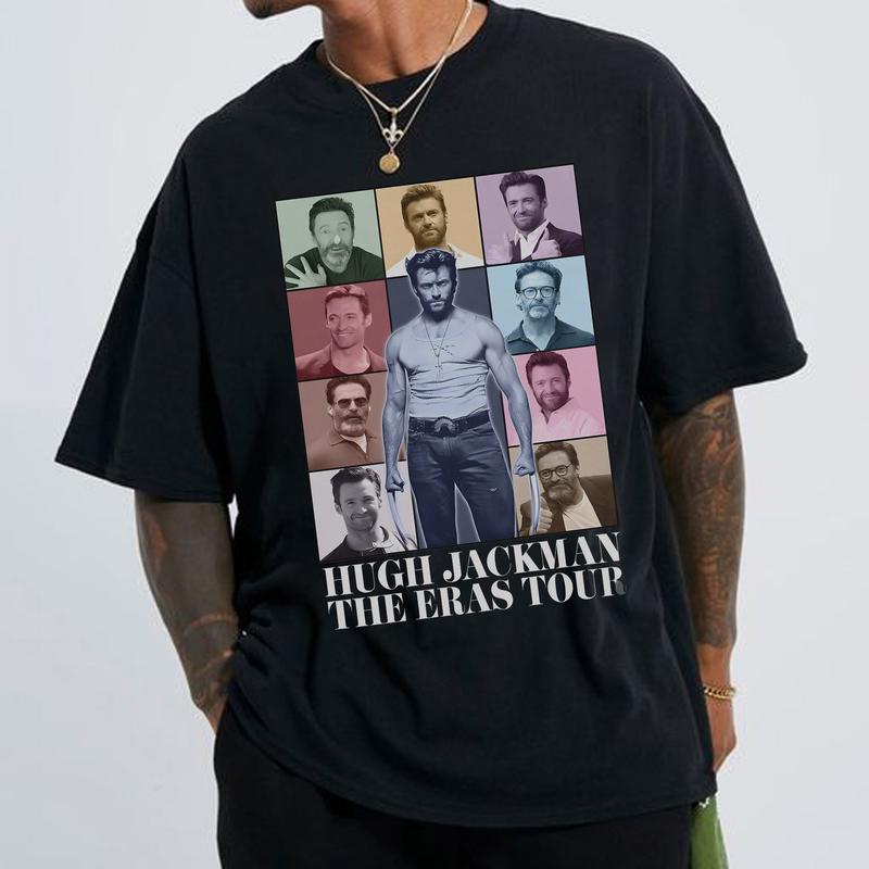 Hugh Jackmann Tour Shirt, Gift For Woman and Man Unisex T-Shirt Cotton Fabric