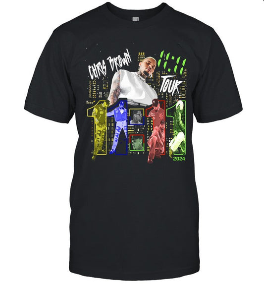 Chris Brown 11 11 City Tour 2024 Shirt