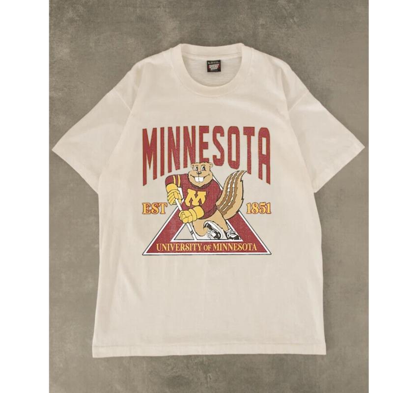 Vintage Minnesota Golden Gophers NCAA , T-Shirt for University Fans