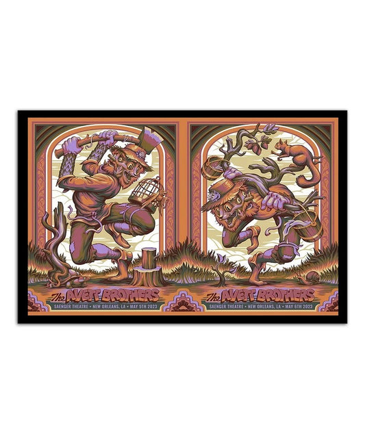 Poster The Avett Brothers New Orleans, LA Tour 2023