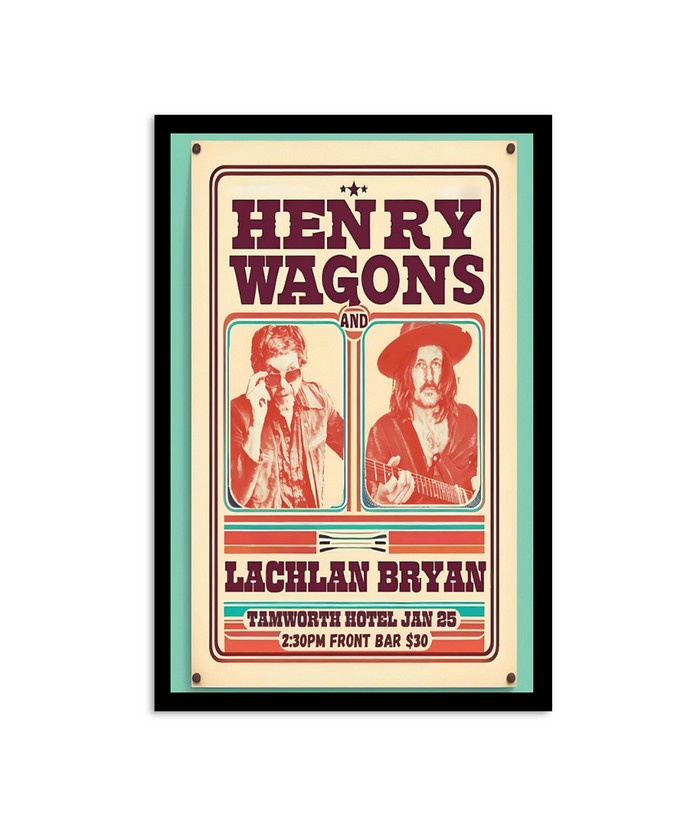 Henry Wagons January 25, 2024 Tamworth Hotel Poster