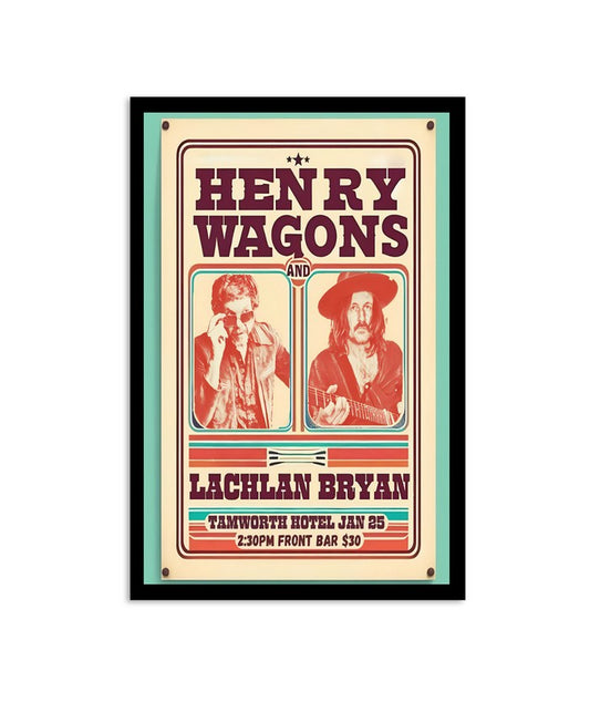 Henry Wagons January 25, 2024 Tamworth Hotel Poster