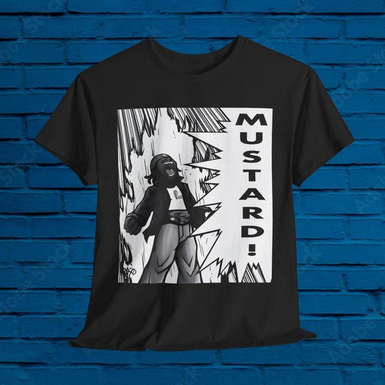 DoPe ANIME-style MUSTARD! Lamar Shirt, mustard, tv off, kendrick mustard meme, lamar t-shirt