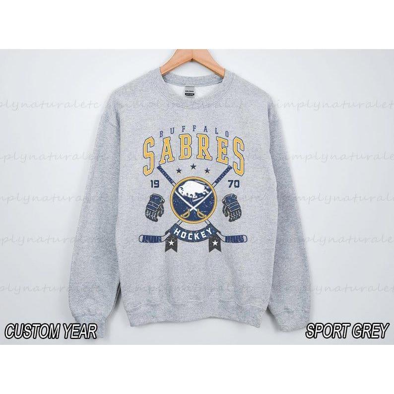 Buffalo Sweatshirt Crewneck, Vintage Sabres shirt, Buffalo Hockeys' Fan shirt, Hockeys' Tee, Sabres Sweatshirt