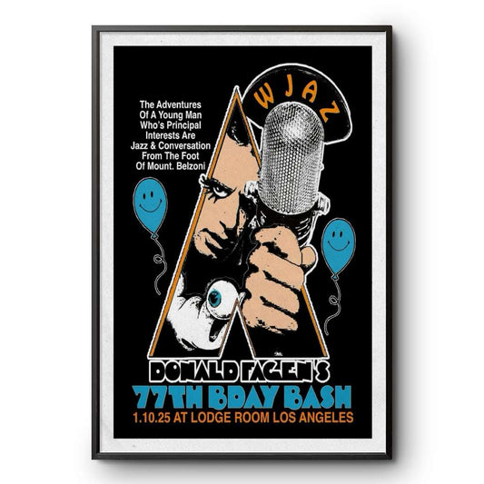 Donald Fagen's 77th Birthday Bash 01-10-2025 Lodge Room Highland Park Los Angeles CA Poster