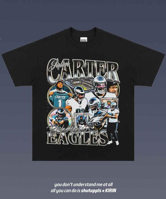 JALEN CARTER 1.0 VINTAGE TEE  UNISEX GRAPHIC T-SHIRT