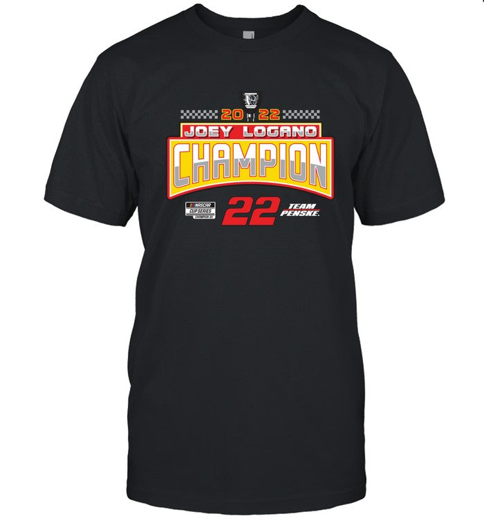 2022 Joey Logano Champions Nascar Cup Series Team Penske T-Shirt