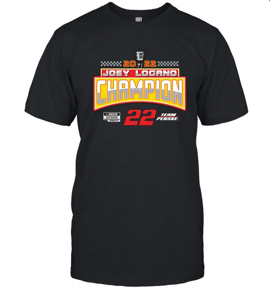 2022 Joey Logano Champions Nascar Cup Series Team Penske T-Shirt