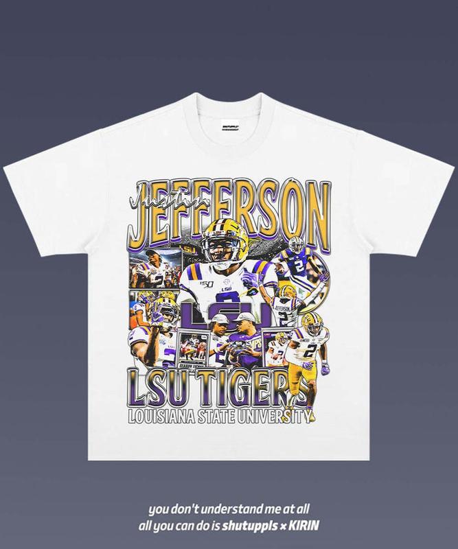 JUSTIN JEFFERSON 1.0 Graphic Tee  American Football  Gift For Fan