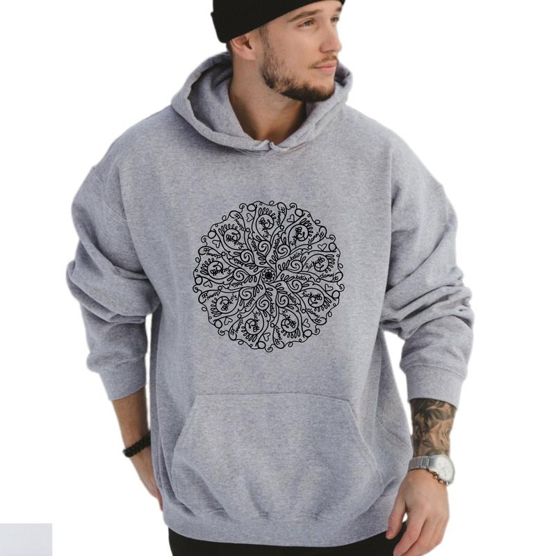 Curse Word Mandala Hoodie, fall and winter hoodie, Funny Gift for Men for Women