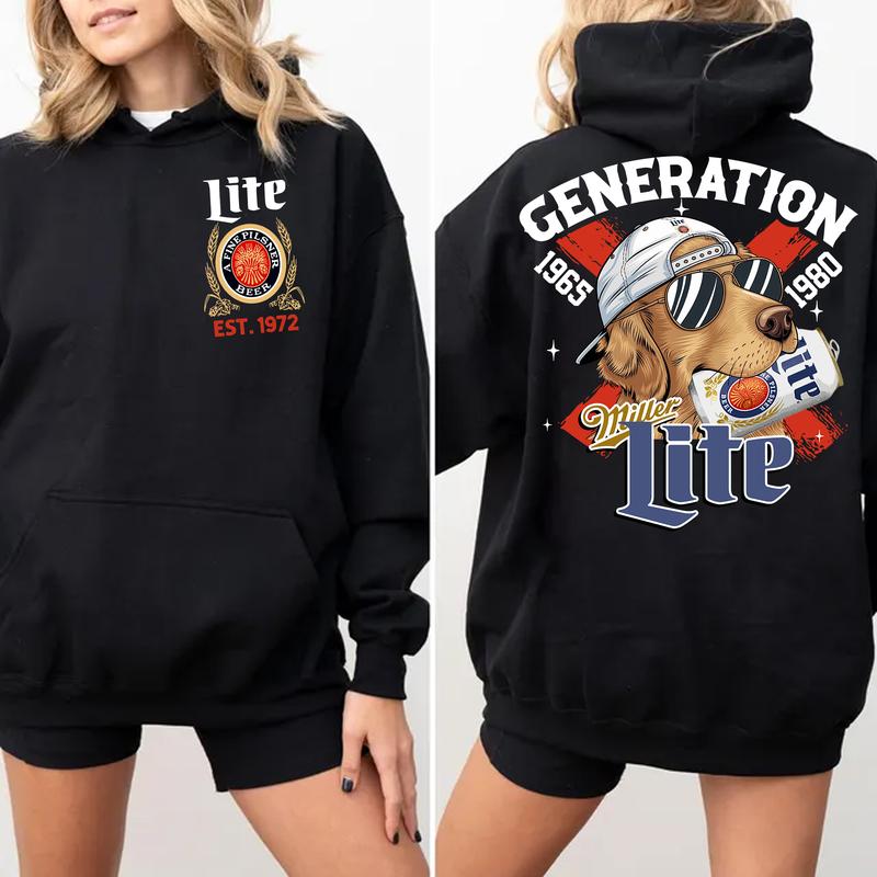 Proud Gen X Dog and Beer Shirt: Raised On Hose Water, Vintage Humor T-Shirt