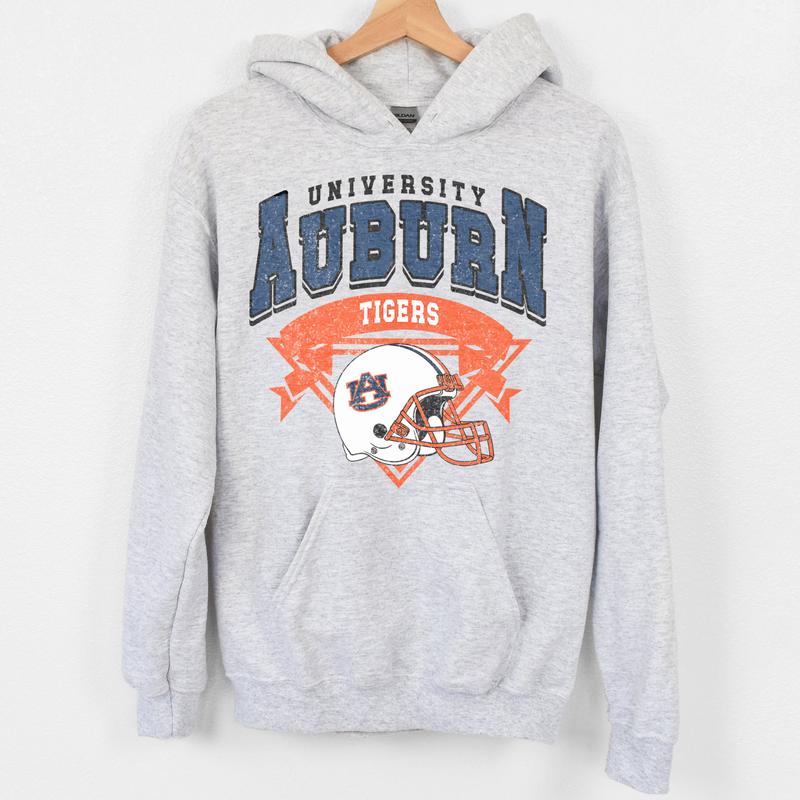 21. Auburn Tigers Vintage NCAA Sweatshirt, University of Auburn Fan Hoodie, Classic Sports Clothing Collection
