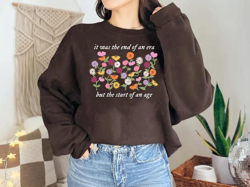 End Of An Era Version Tshirt, Suprised Song Vintage Piano Flowers TshirtSweatshirtHoodie, Flowers Tshirt