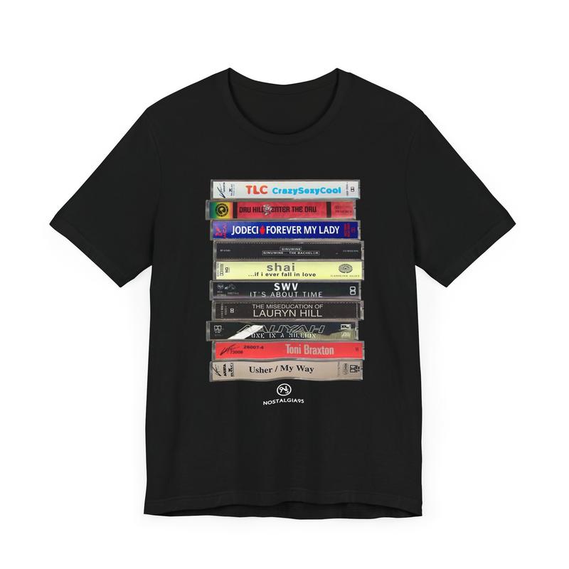 90s R&B Cassette Tape Tee, Music Lover Gift, Rhythm Blu3s, Cassette Tape Shirt, Old School Music, 90s Rnb Cassette, Unisex Short Sleeve Tee Shirt, Casual Clothing
