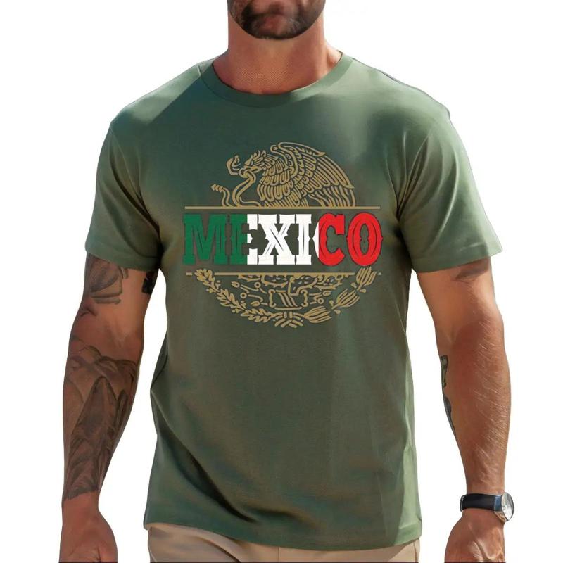 Mexican Eagle Shirt, Mexico Flag T-Shirt Unisex Classic Cotton