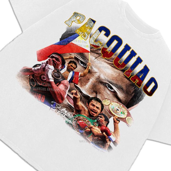 Manny Pacquiao Pacman Goat Boxing Vintage Style Graphic Design T-Shirt Graphic Tee Crewneck Cotton Menswear Top