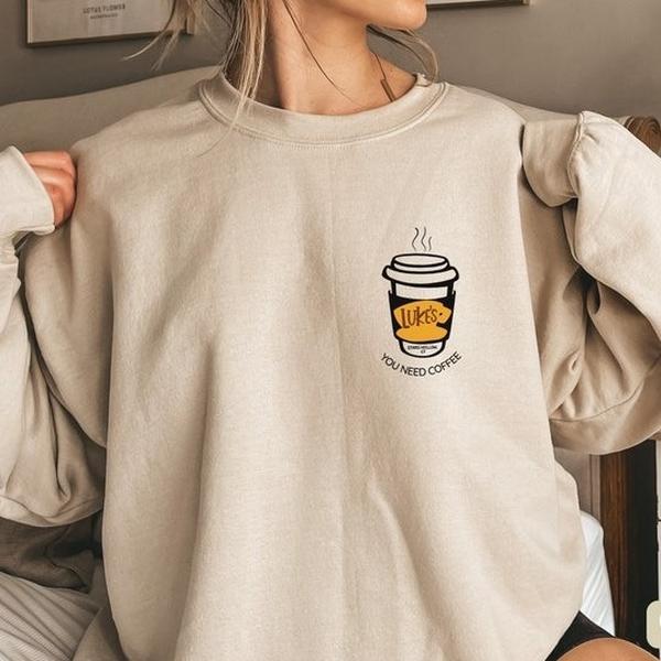 Lukes Diner Sweatshirt  T Shirt, Gilmore Girls Shirt, Stars Hollow shirt, Gilmore Girls Gift, Gilmore Girl Gifts, Gilmore Girls Merch, Lorelai, Gilmor