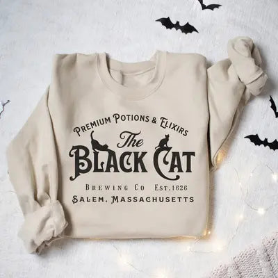 Salem Black Cat Vintage Sweatshirt Salem