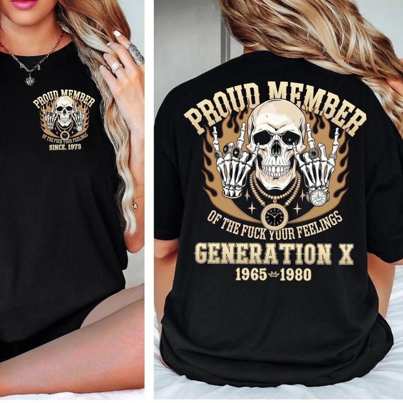 Customize Proud Gen X Shirt Raised On Hose Water And Neglect T-Shirt, Vintage Inspired Shirt, Funny Saying Shirt, Sarcasm Quotes Shirt, Humorous Shirt