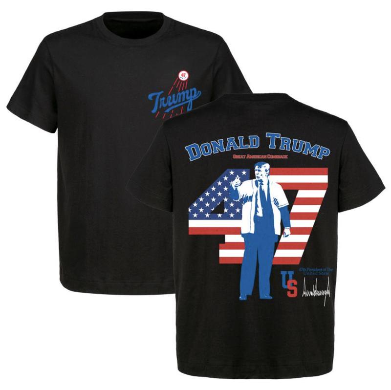 Donald Trump Dodg ers 2024 Shirt/Hoodie/Sweatshirt, Retro Crewneck, Cotton, Menswear Tops