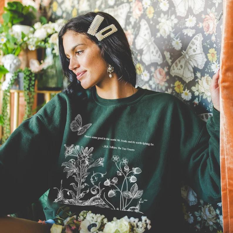 lotr sweatshirt, Lord of The Rings Sweatshirt, Book Lover Present, Tolkien, Gandalf Sweatshirt