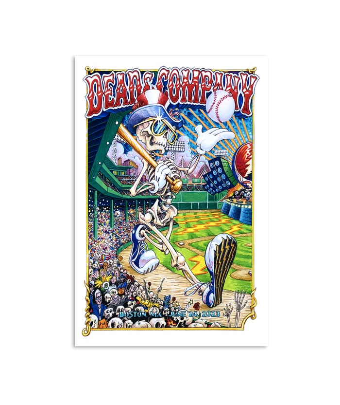 Poster Dead & Company June 24 2023 Final Tour Fenway Park Boston Massachusetts