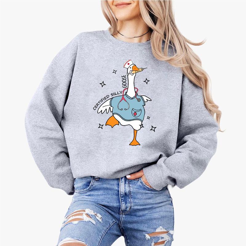 Certified Silly Goose Shirt, Nurse Silly Goose Sweatshirt, Nursing Certified Shirt, Gift For Nurse, Licensed Silly Goose, Nurse Appreciation Shirt, Fu