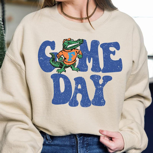 Florida Gators Vintage College Game Day Football NCAA Sweatshirt, Vintage Sweatshirt NCAA, Classic Sport Sweatshirt, Gifts For Football Fan Sport