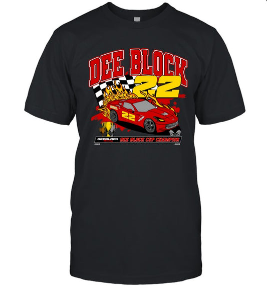Dee Block Race Car Graphic T-Shirt