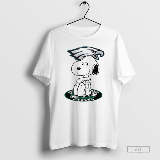 Snoopy Tattoo Philadelphia Eagles Logo Graphic T-Shirt