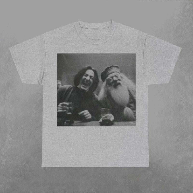 Snape and Dumbledore Cheering Shirt, Snape Shirt, Dumbledore Tshirt, Harry Potter Shirt, Movie Graphic Tee Classic Love Prints