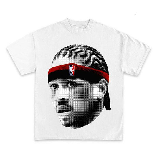 Allen Iverson Icy Exclusive Graphic T-Shirt, Solid colors are %100 cotton