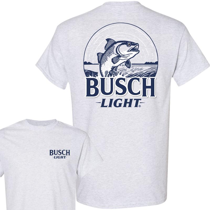 Busch Light Man's New Edition Shirt, Double Sides Graphic Tee, For Men, For Women