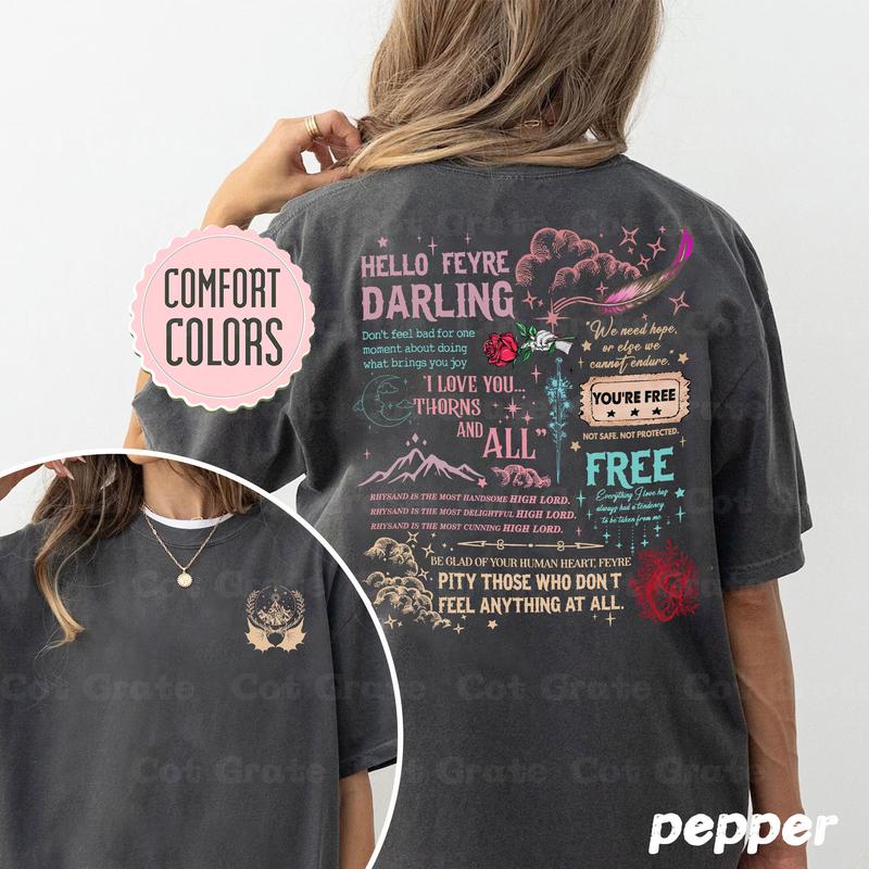 Velaris Sweatshirt - Night Court City of Starlight  ACOTAR Merch Inspired Cozy Sweater  Fantasy Book Lover Gift , Free Shipping,Unisex T-Shirt, Sweats