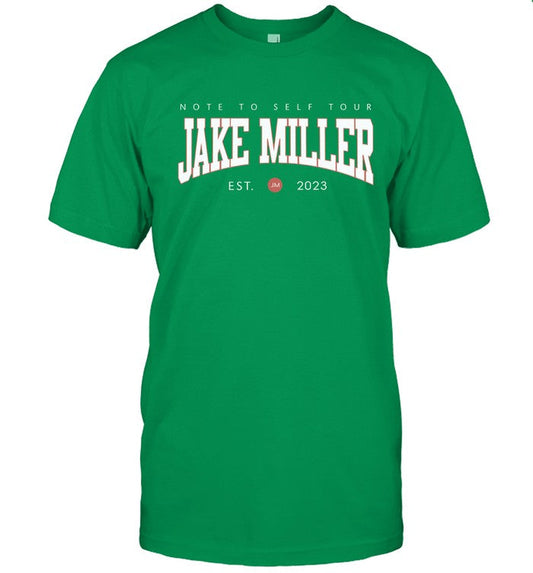 Note To Self Tour 2023 Jake Miller Tee