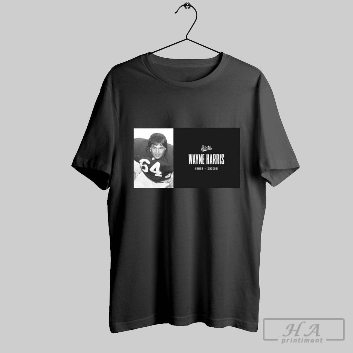 Poster In Loving Memory Wayne Harris 1961 2025 All Sec And All American Guard Mississippi State T Shirt