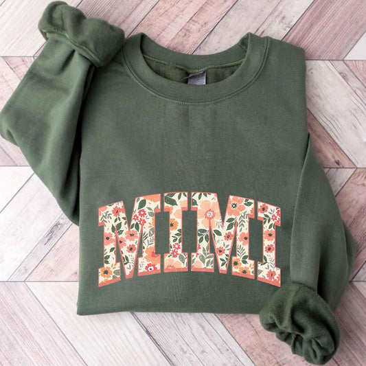 Floral Mimi Sweatshirt, Cute Nana Sweatshirt, Mother's Day Gift