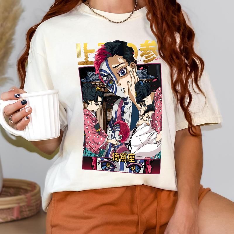 Akaza Hakuji Soyama Demon Slayer Shirt, Akaza Upper Moon 3 Demon Eyes Sweatshirt, Kimetsu No Yaiba t-shirt, anime sweatshirt hoodie