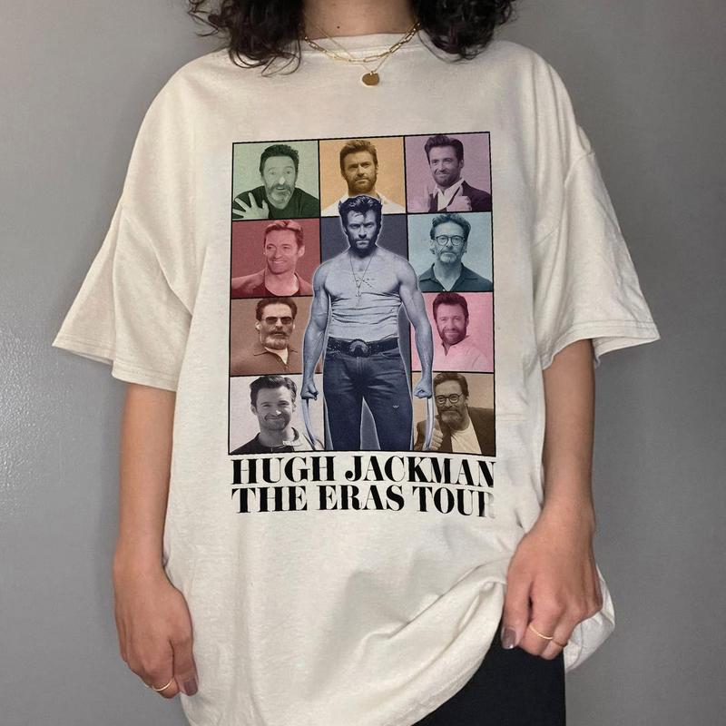 Hugh Jackmann Tour Shirt, Gift For Woman and Man Unisex T-Shirt Cotton Fabric