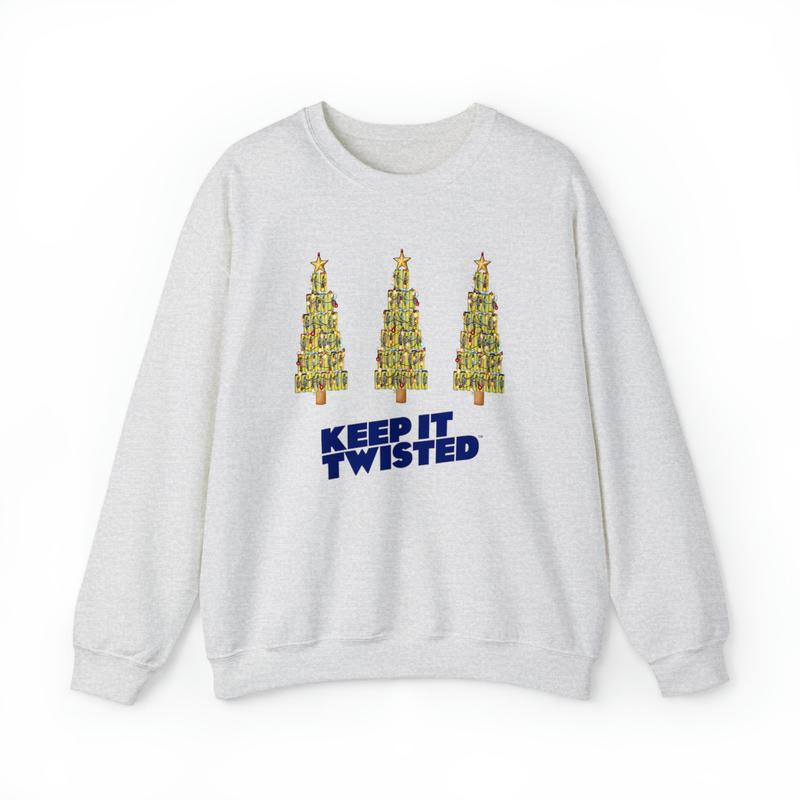 Twisted Tea Christmas Tree Unisex Heavy Blend Crewneck Sweatshirt, Beer Lovers, Twisted Tea, Funny Christmas