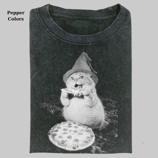 WIZARD CAT Vintage Graphic Tee, Cat Shirt, Harry Potter Shirt, Funny Shirt, Unisex T-Shirt, Menswear Womenswear Streetwear