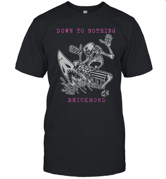 Down To Nothing Skeleton Surfer T-Shirt